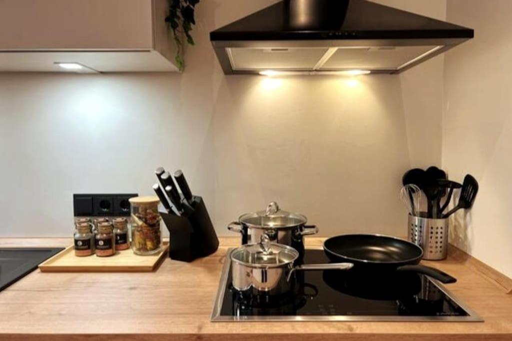 Soul-Apartment Terrasse Privat-Parkplatz Boxspringbett 55Zoll Tv Wlan Leipzig Ngoại thất bức ảnh