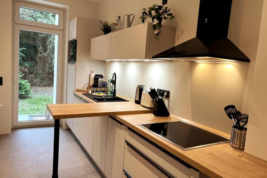 Soul-Apartment Terrasse Privat-Parkplatz Boxspringbett 55Zoll Tv Wlan Leipzig Ngoại thất bức ảnh